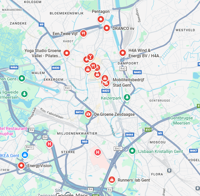 Kaart van onze locatie